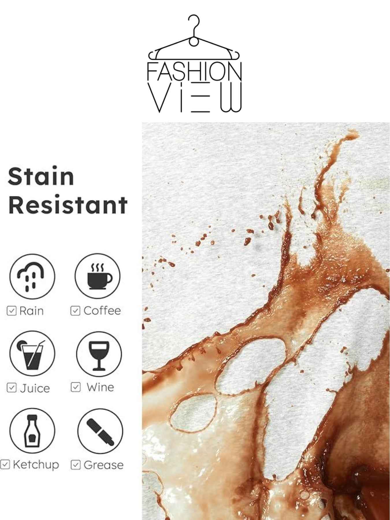 Men's White Basic Crewneck T-Shirt - Water Repellent Cotton Polyester Tee