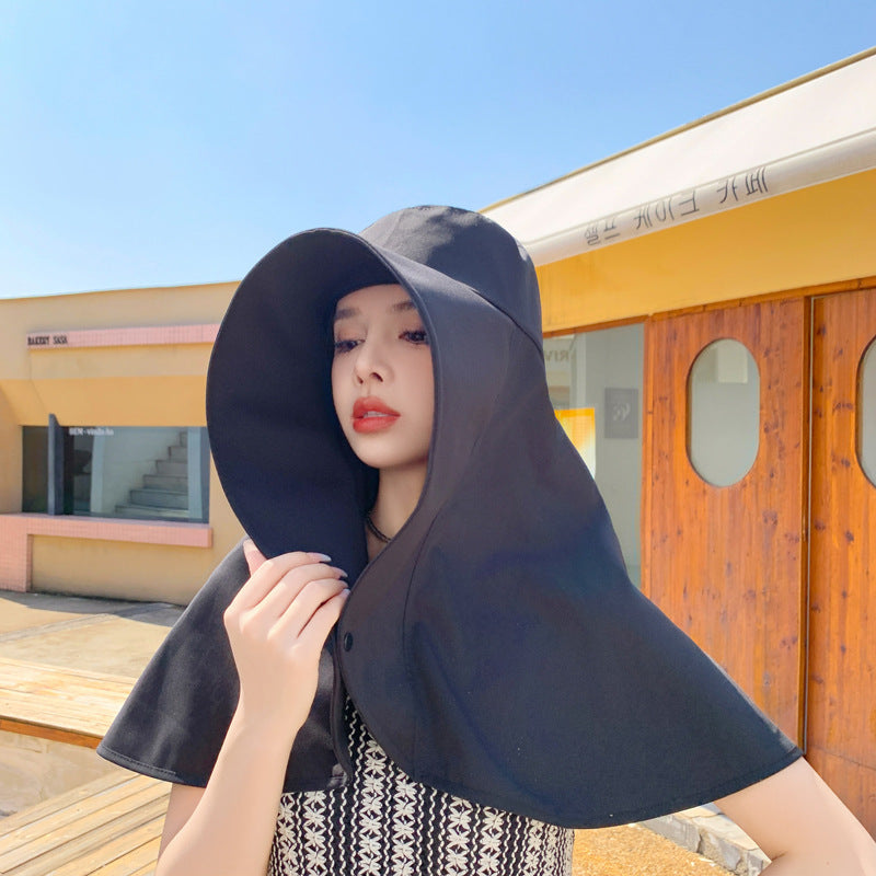 Integrated Neck & Shawl Sunscreen Hat - Multi-Functional Sun Protection
