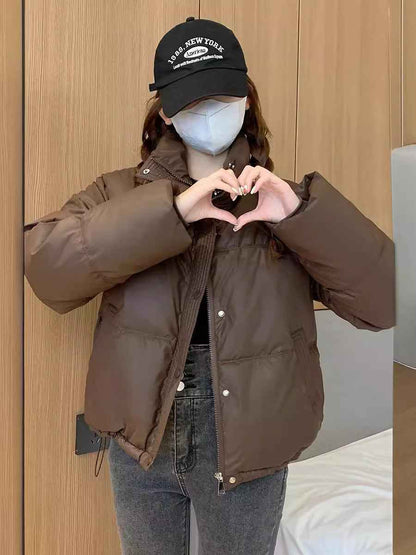 Men's Fashionable Padded Short Cotton Jacket