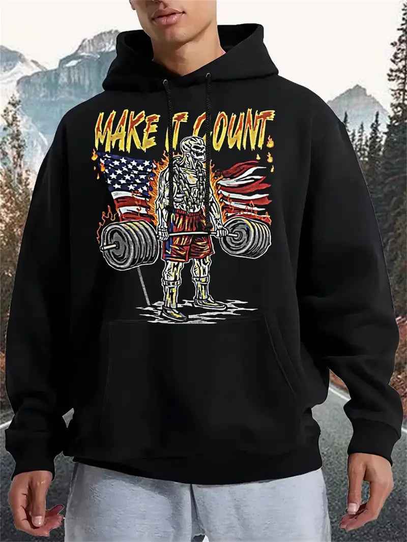 Men's Hoodie - Essential Pullover Hooded Sweatshirt