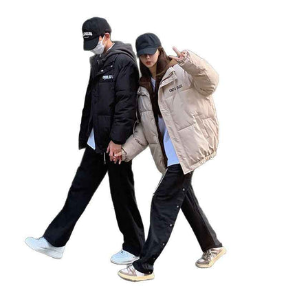 Winter Thickened Women's Warm Loose Large Size Student Cotton Coat