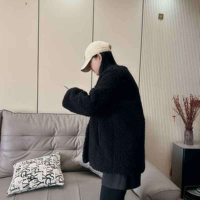 Women's Fur-trimmed Jacket Versatile Top