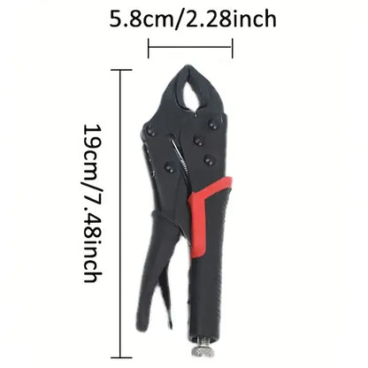 Heavy Duty 8in-10in Multi-Purpose Locking Clamp | Industrial Grade General Purpose Pressure Clamp With Forged Steel Jaws And 360° Swivel Base - Manually Adjustable Vise Grip For Welding, Woodworking,