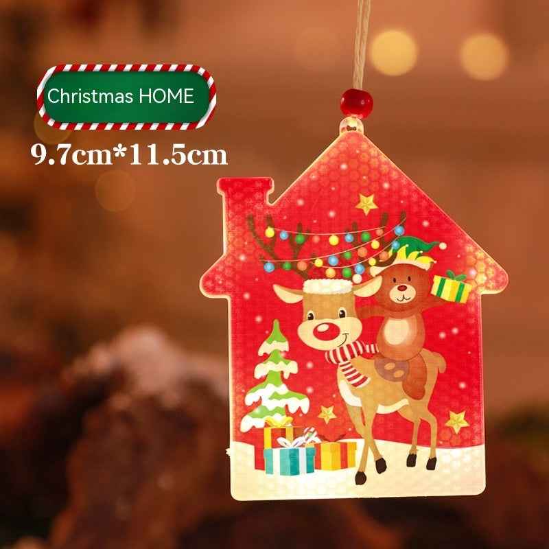 Christmas LED Shape Lights - Elk Tree Snowman Bar Atmosphere Interior Decoration - DropOnline.co