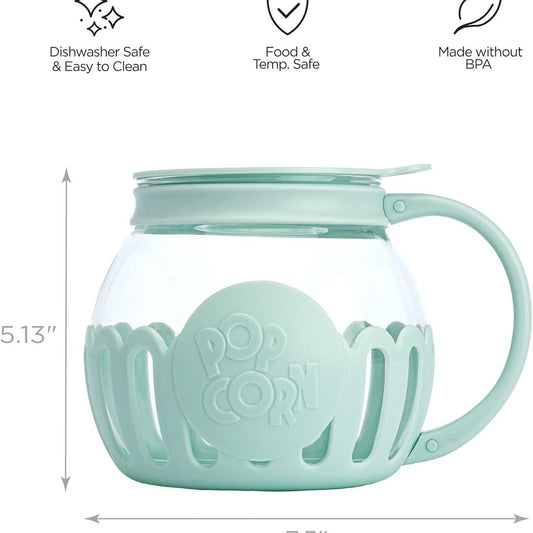 Glass Microwave Popcorn Popper