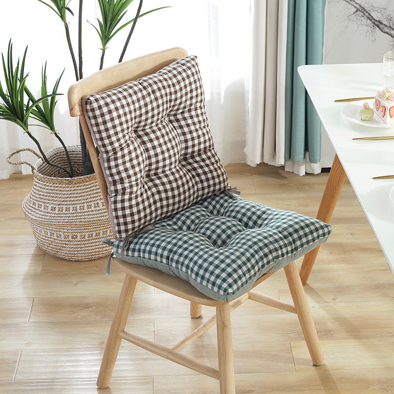 Thickened Four Hole Lattice Stripe Cushion