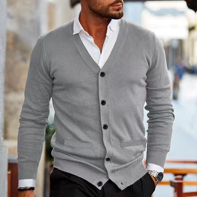 Men's Autumn Winter Sweater Coat - Casual Knit Cardigan Jacket