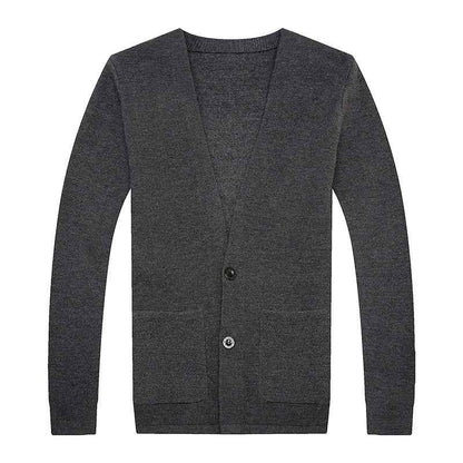 Outwear Sweater Youth Simplicity Casual Men's Knitwear Coat