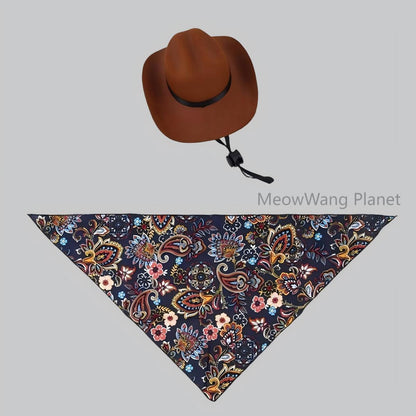 Dog Cat Collar Dog Cat Bandana Handmade Premium Quality Cute Pet Hat Scarf Set For Cats Small Dogs Adorable Mini Costume Accessory For Photos Soft Cozy Pet Headgear For Halloween Christmas Daily Dress - DropOnline.co