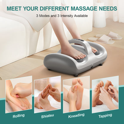 Leg Beauty Machine - Electric Foot Massager, Featuring Light Therapy Function, Adjustable Speed And Direction Control, Designed To Help Relax The Body And Relieve Pain - DropOnline.co