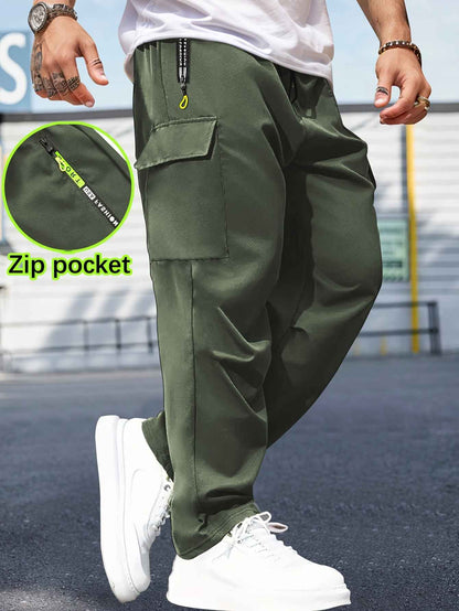Breathable Cargo Pants Retro Workwear