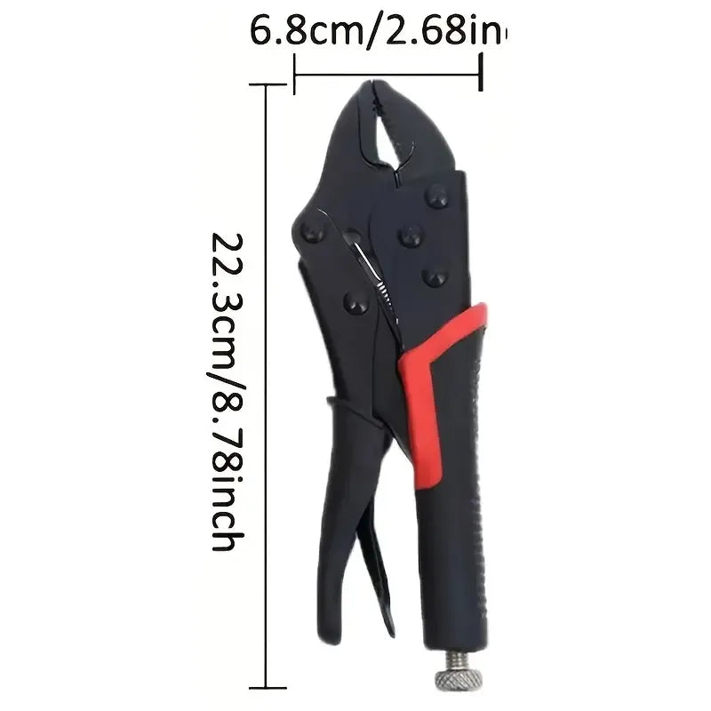 Heavy Duty 8in-10in Multi-Purpose Locking Clamp | Industrial Grade General Purpose Pressure Clamp With Forged Steel Jaws And 360° Swivel Base - Manually Adjustable Vise Grip For Welding, Woodworking,