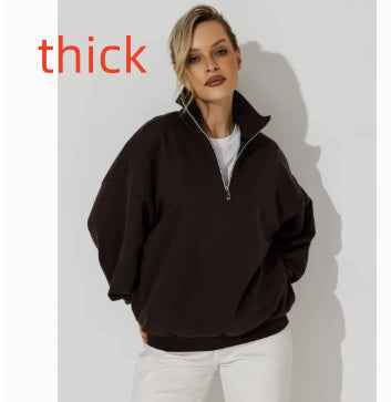 Lazy Style Fashion Casual Personality Versatile Zip-up Hoodie