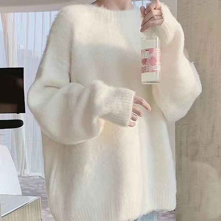 Lazy And Gentle Japanese-style Knit Base Layer For Outerwear