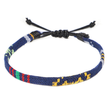 Hand Woven Rainbow Color Anklet Bohemian Style - DropOnline.co