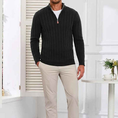Retro Versatile Long Sleeve Sweater Men