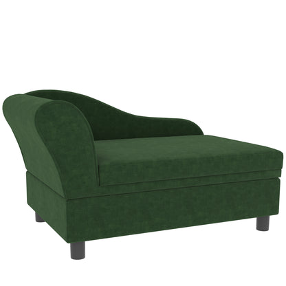 Pet Sofa Bed Couch With Storage, Pet Sofa For Cats And Small Dogs, Green - DropOnline.co