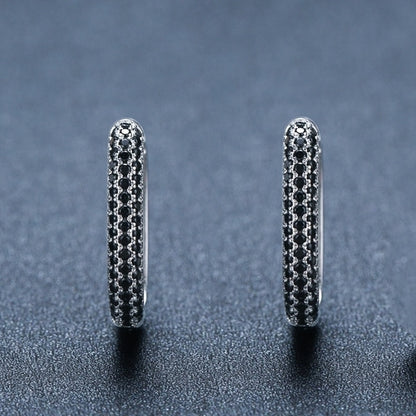 French-style Black Zircon Earrings - DropOnline.co