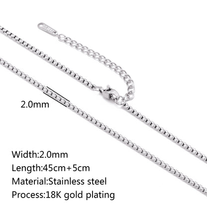 Stainless Steel Vacuum Vapor Plating 18K Gold Color Protection Lip Chain - DropOnline.co