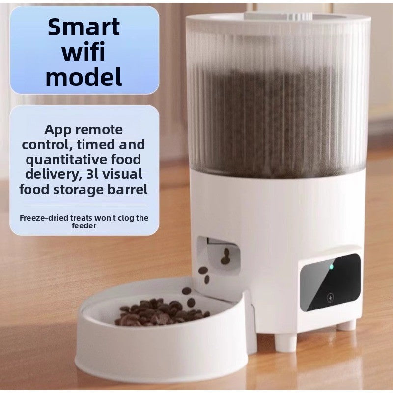 Smart Pet Feeder with HD Camera - Automatic Remote Control Dispenser