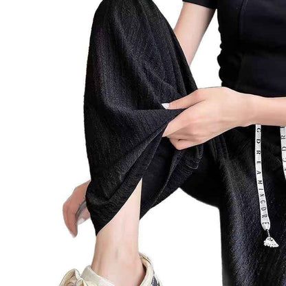 Casual New Straight-leg Draped Women's Loose Korean-style Floor-length Pants