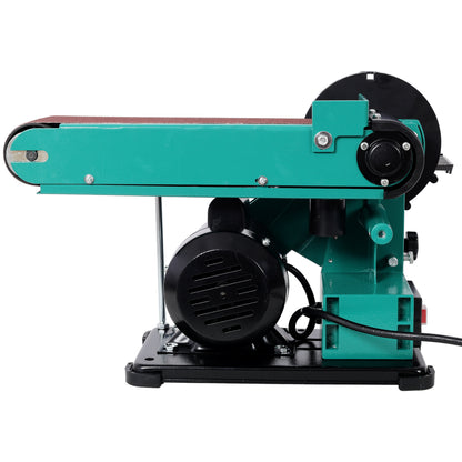 4 X 36 Belt Sander 6 Disc Polisher Grinder Sanders,120V 60Hz.Green Color