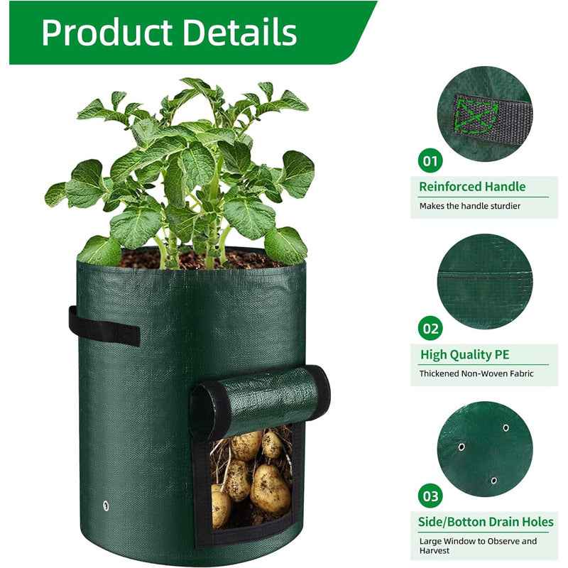 10 Gallon -6 Pack Potato Grow Bags