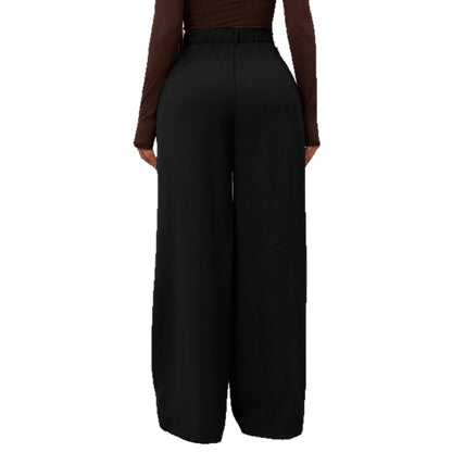 New Women's Casual Loose Straight-leg Business Commuting Wide-leg Pants