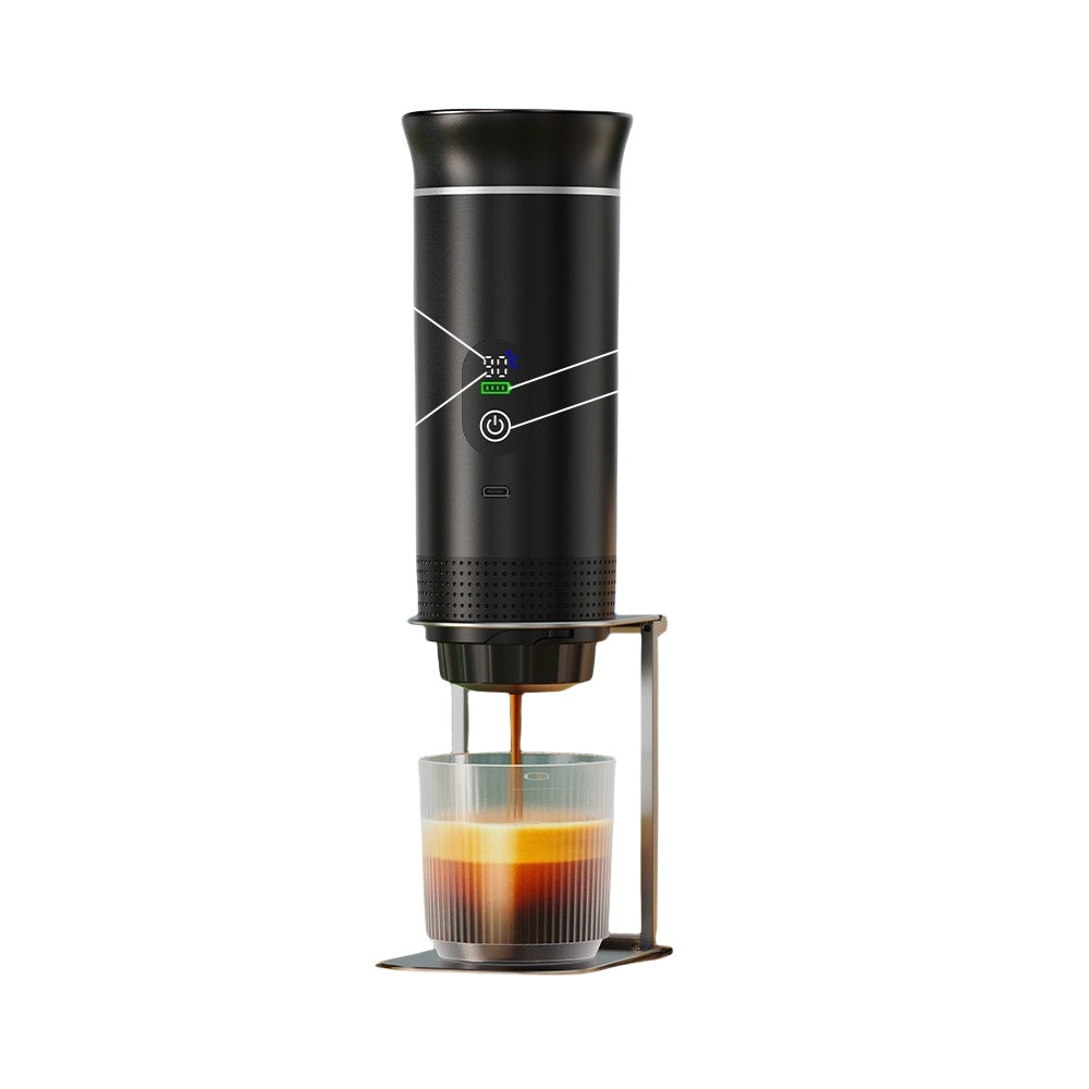 Portable Electric Capsule Coffee Machine - Wireless Heating Travel Espresso Maker