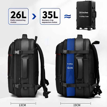 Large Capacity Expansion Multifunctional Men's Compression Backpack