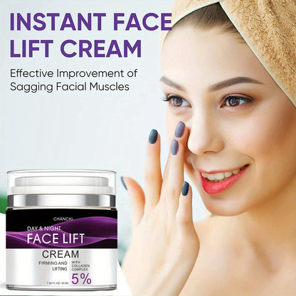 50ml Ultra-Lifting Face Cream - Revitalizes & Firms Facial, Neck, Chest Skin, Softens Fine Lines & Wrinkles, Hydrates & Plumps With Vitamin C, Retinol, And Glycerin For All Skin Types - DropOnline.co