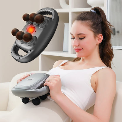 Trending 6-Head Smart Massager Heating Adjustable Intensity For Ultimate Relaxation - DropOnline.co