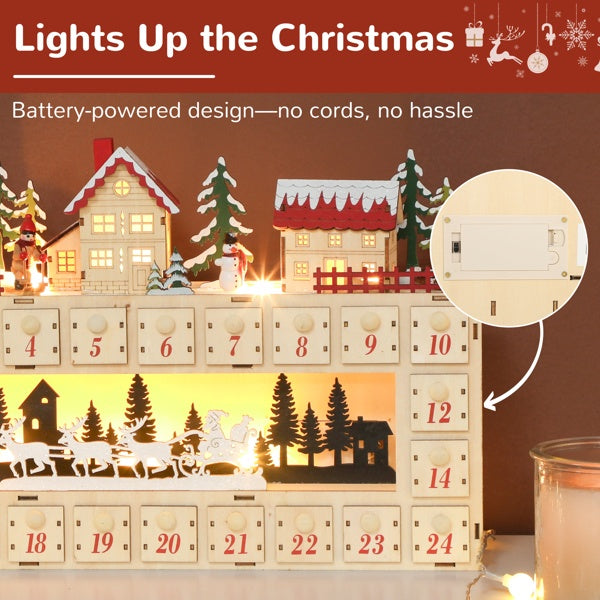 Christmas Advent Calendar - 24-Day Holiday Countdown Calendar
