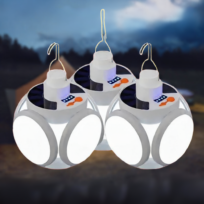 Portable Solar LED Bulb Light - 50W Emergency Camping Lantern