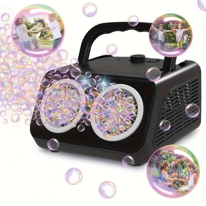 New Automatic Bubble Machine With Upgraded Bubble Blower, Suitable For Children, Indoor And Outdoor Birthday Parties, Bubble Wands, Bubble Guns, Automatic Bubble Guns, Flower Bubble Machine.