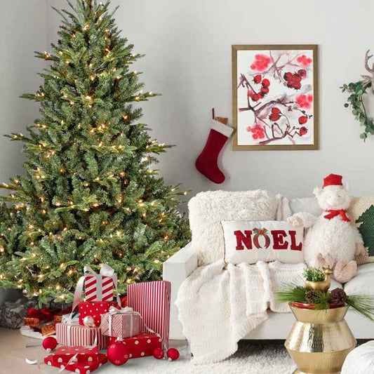 PE/PVC Christmas Tree Green - Realistic Holiday Decoration Tree - DropOnline.co