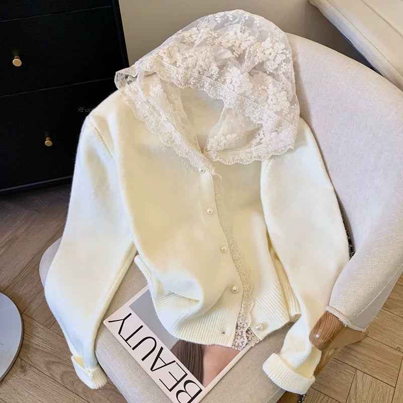Lazy Chic Sweater Coat Loose French Top