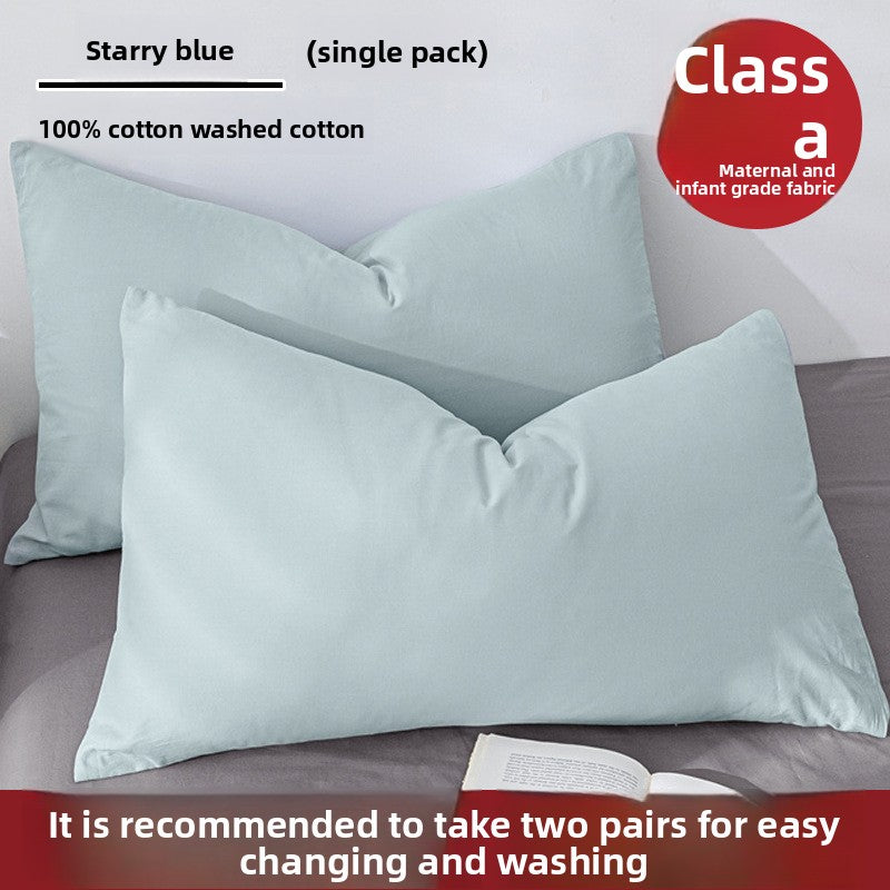 Pure Cotton Pillowcase - Premium Natural Fiber Pillow Cover