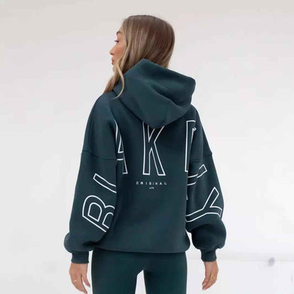 Thickened All-matching Long Sleeve Loose Hooded Hip-hop Pullover