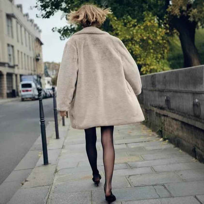 Women's Cross-border Street Fashion Effect Faux Fur Coat Jacket