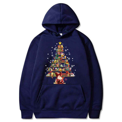 Printed Pocket Hooded Long Sleeve Sweatshirt For Men And Women