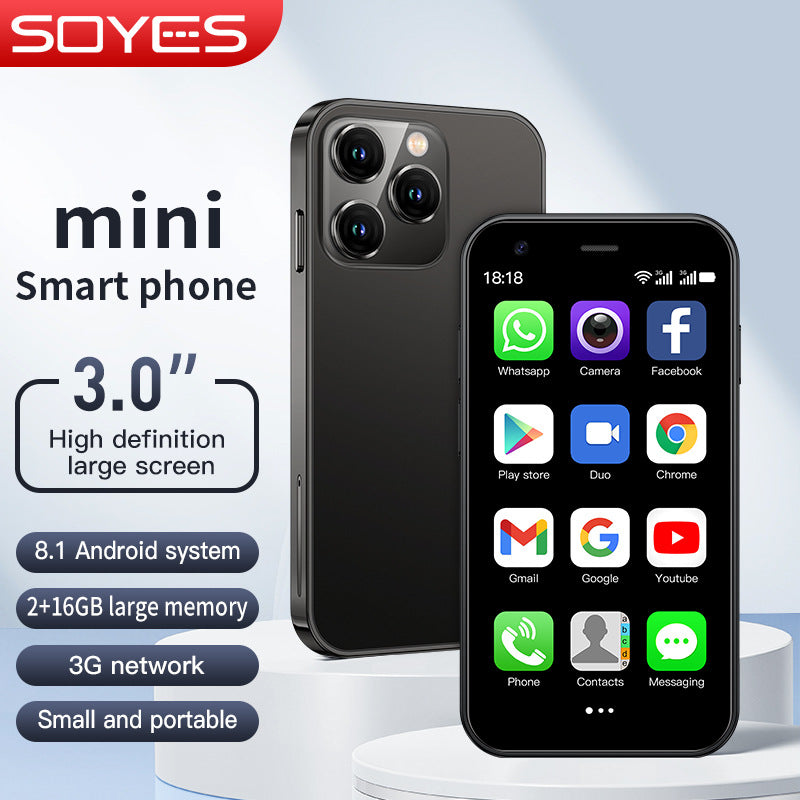 Mini Android Smartphone - Compact 16GB Unlocked Phone with Dual SIM