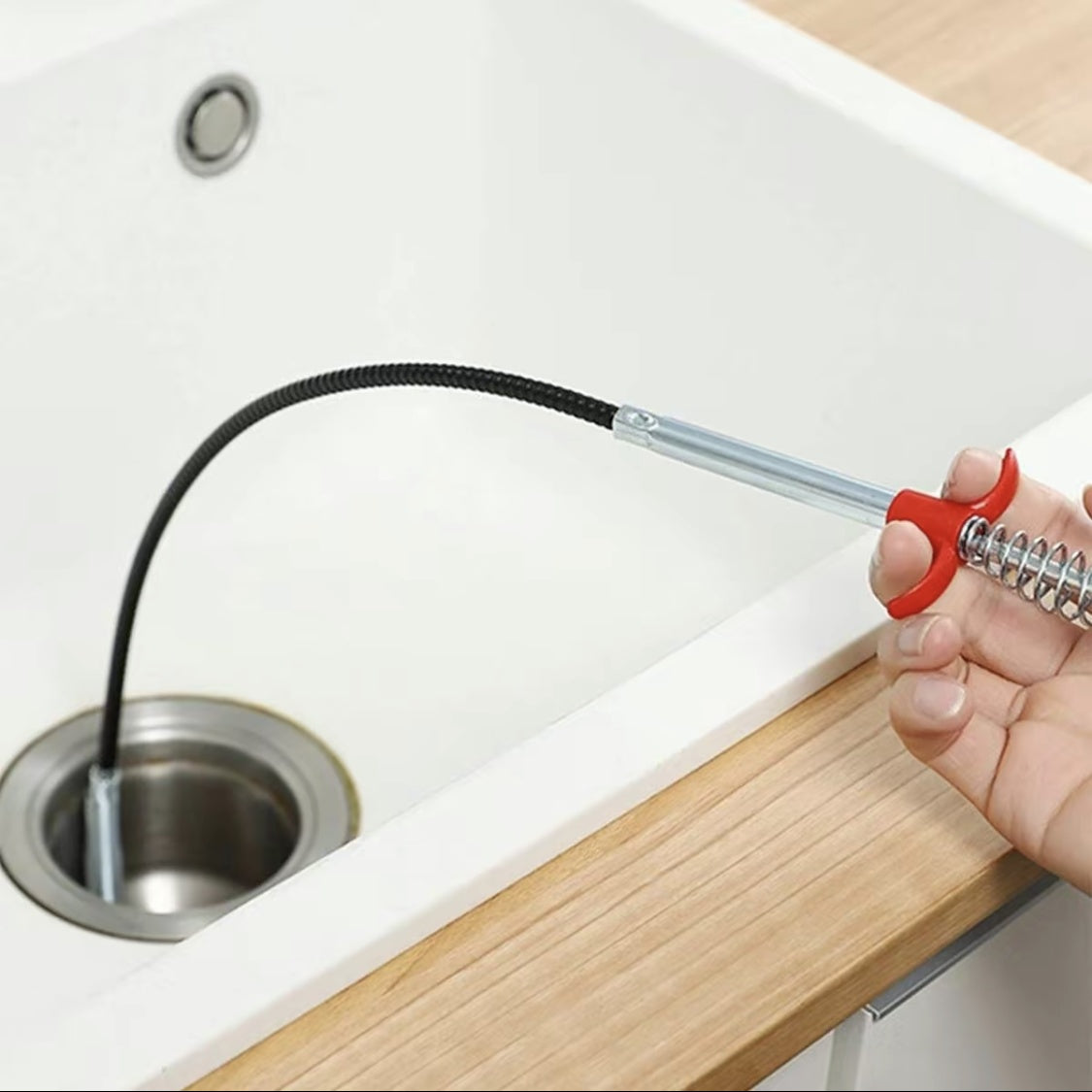 Drain Snake, 63in 33in Drain Clog Remover, 60cm 160cm Spring Pipe Dredging Tools, Drain Cleaner Sticks Clog Remover Cleaning Tools, Gutter Cleaning Tools Drain Cleaner For Toilet Sewer Shower Kitchen