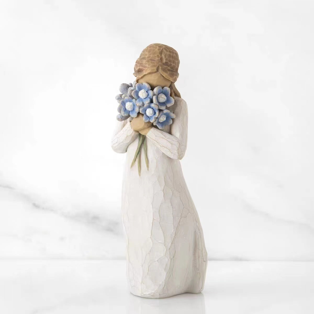Premium Girl Resin Statue Decoration - Modern Home Ornament Collection