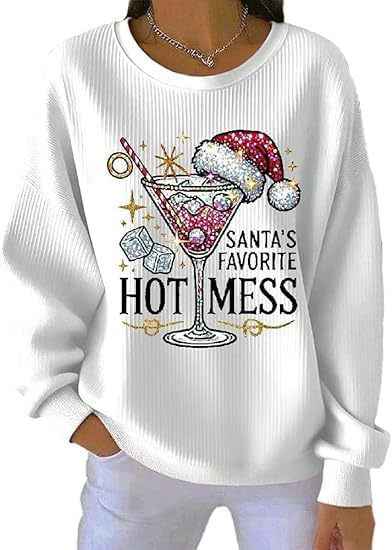 Trendy Women's Round Neck Pullover Sweatshirt