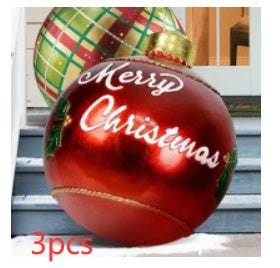 Giant Inflatable Christmas Ball 60cm - PVC Outdoor Ornament Decoration for Tree & Yard