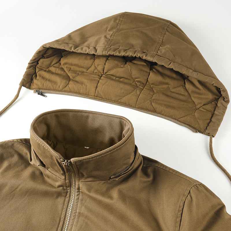 Men's Casual Hooded Padded Work Jacket