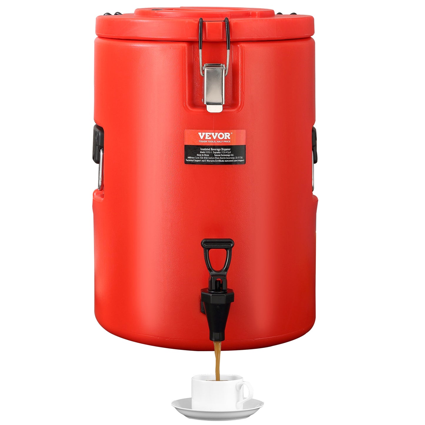VEVOR Beverage Dispenser - 4.5 Gallon Insulated Coffee & Tea Server with Spigot