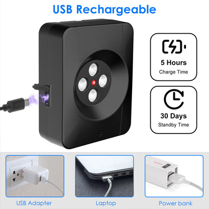 1Pc Ultrasonic Anti Barking Device Indoor Outdoor Dog Bark Control With 3 Frequency Levels Max 32.8Feet Sensing Distance For Most Dog Sizes - DropOnline.co