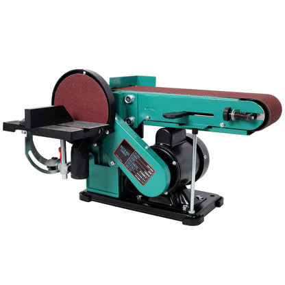 4 X 36 Belt Sander 6 Disc Polisher Grinder Sanders,120V 60Hz.Green Color
